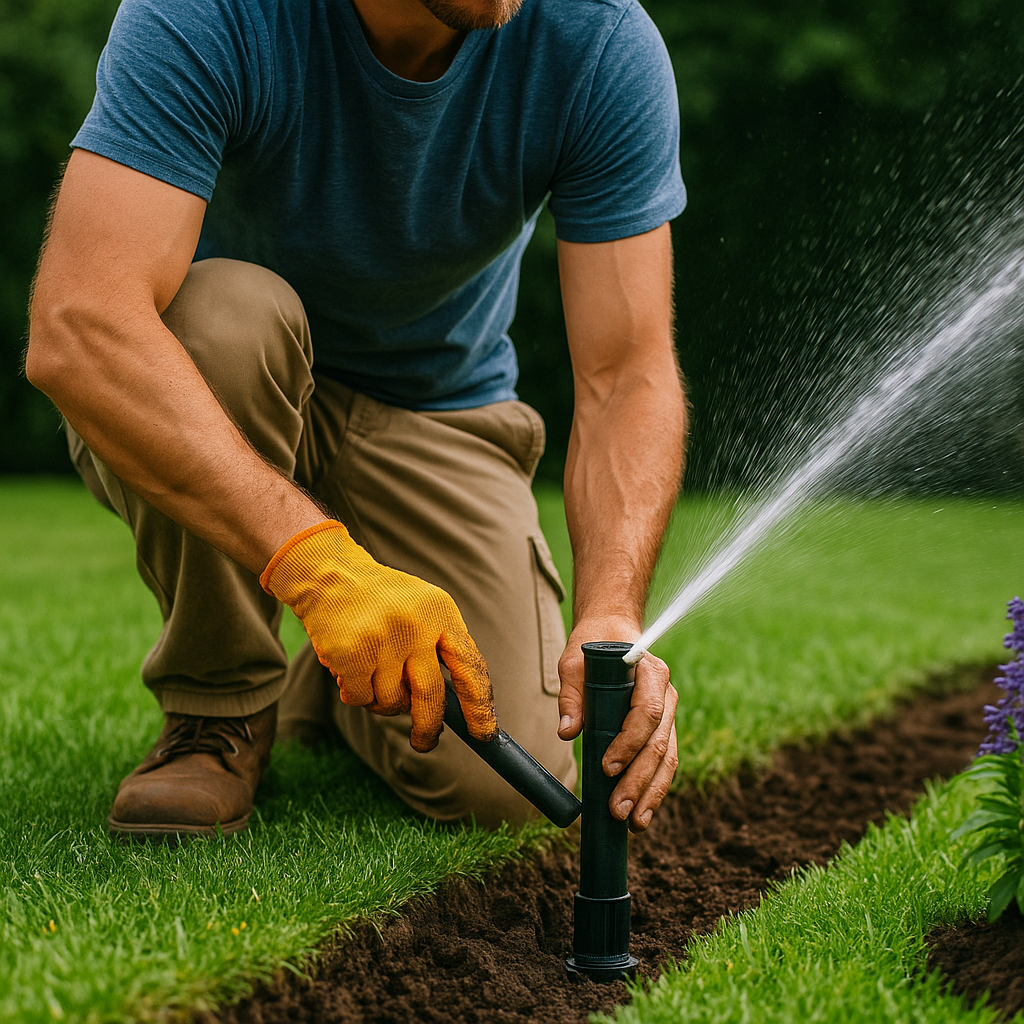 Irrigation system installation in Kelowna