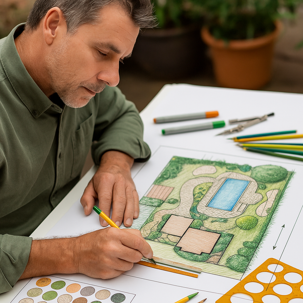 Landscape design project in Kelowna, BC